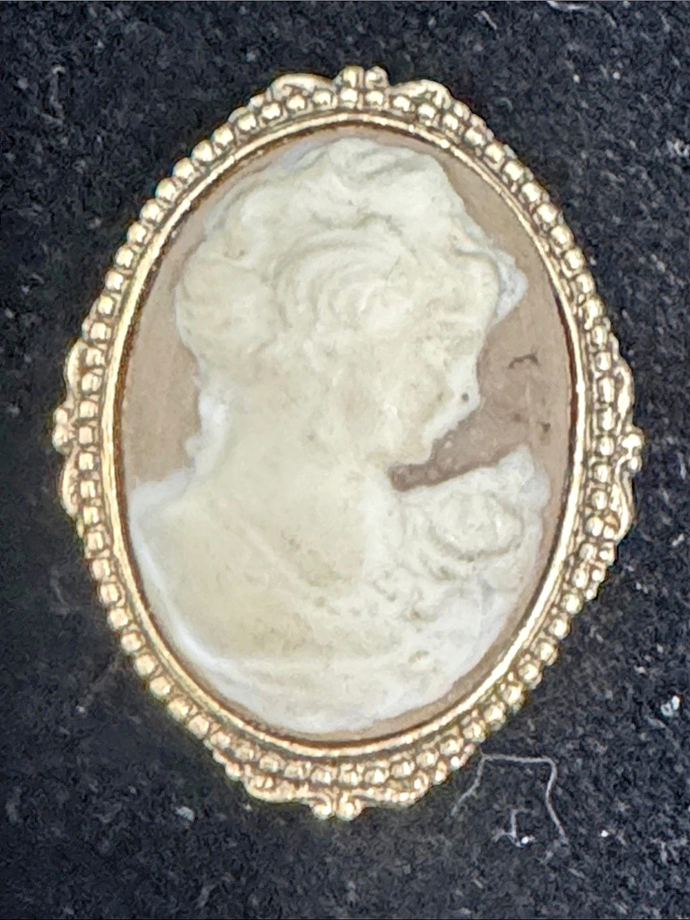 Cameo brooch Gold-Tone Pin